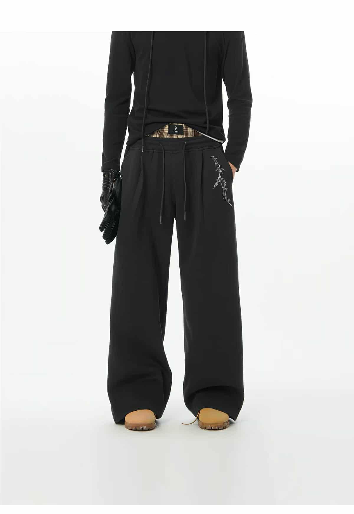 Thorn Graphic Print Hoodie & Drawstring Sweatpants Set