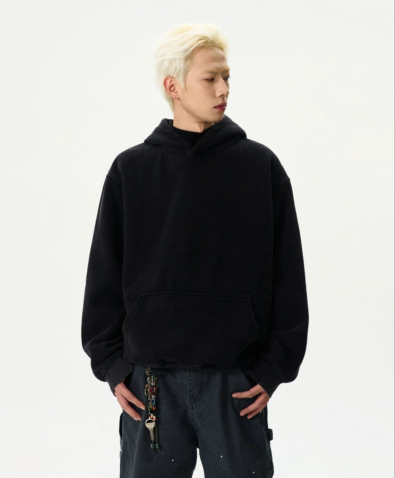 Washed Kangaroo Pocket Hoodie