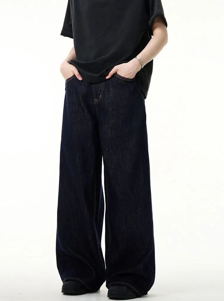 Basic Wide Leg Clean Fit Jeans