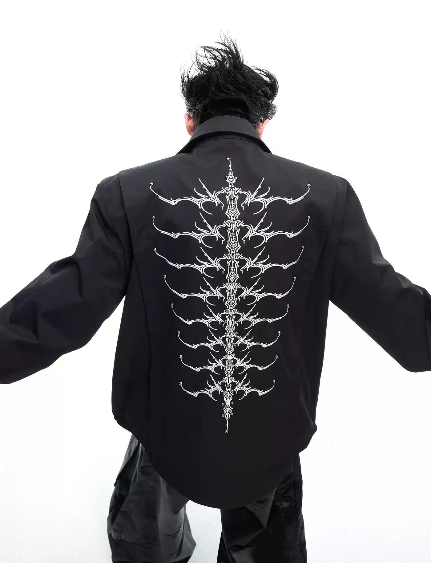 Printed Skeleton Parts Shirt