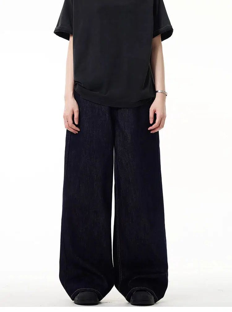 Basic Wide Leg Clean Fit Jeans