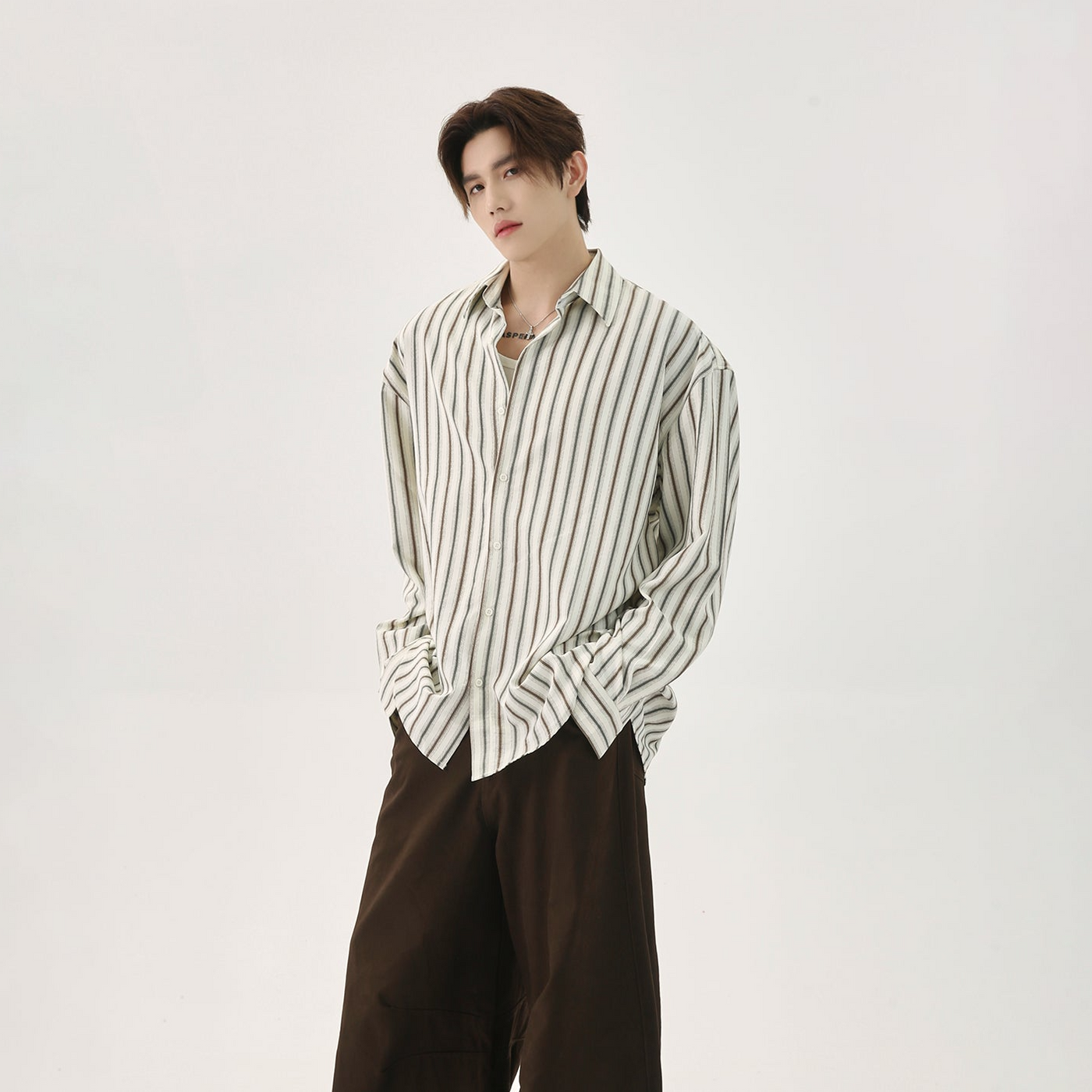 Striped Lines Buttoned Shirt