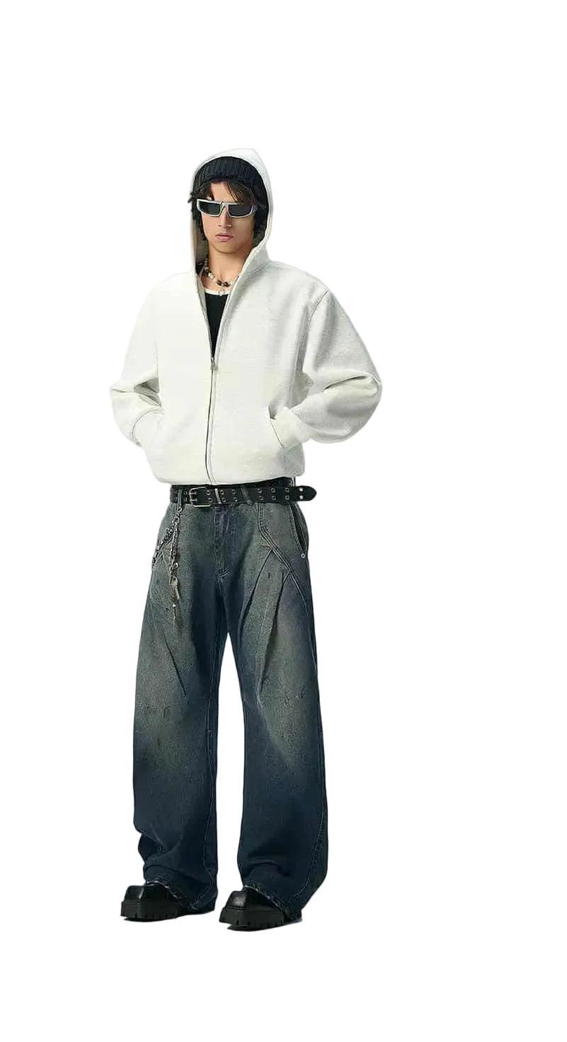Clean Fit Boxy Zipped Hoodie