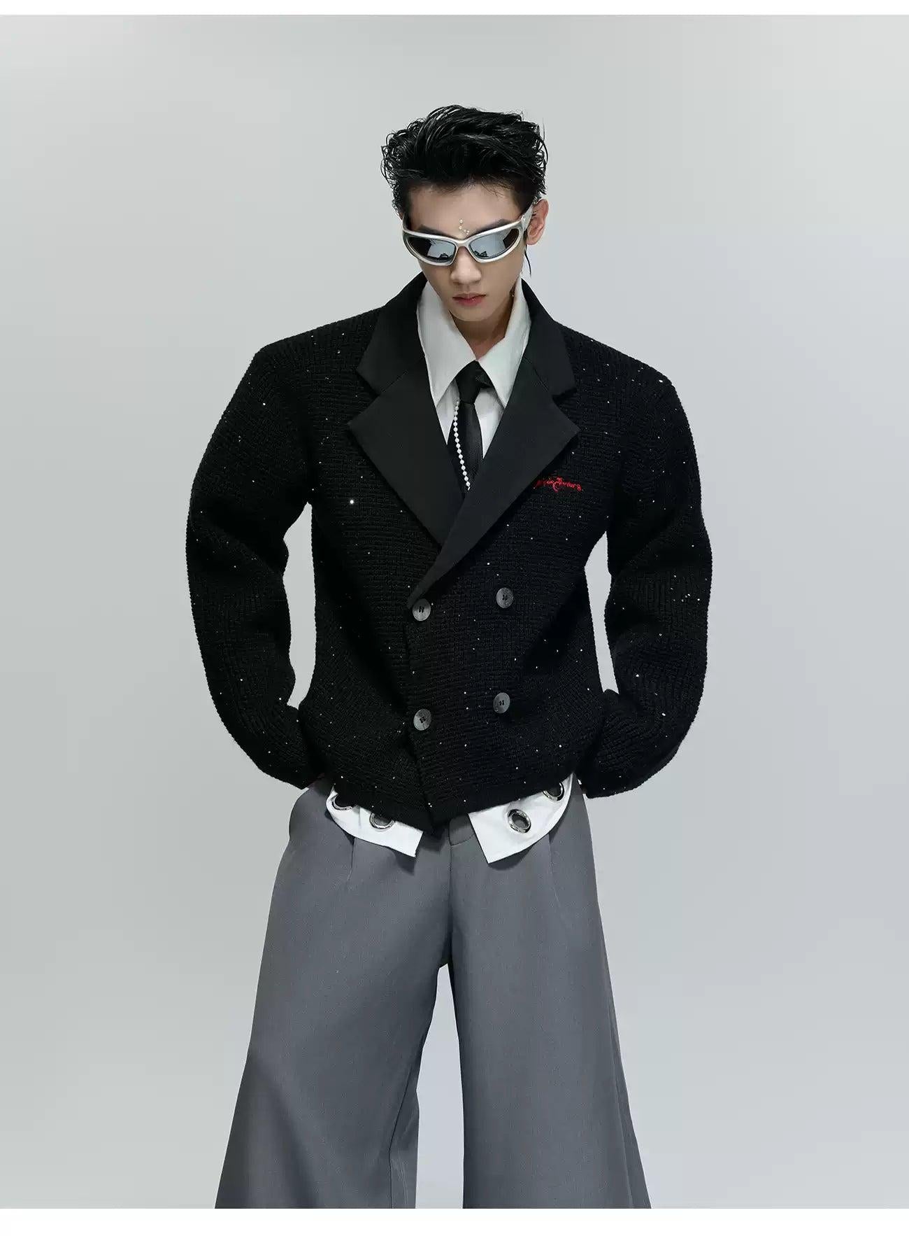 Double Breast Tweed Blazer