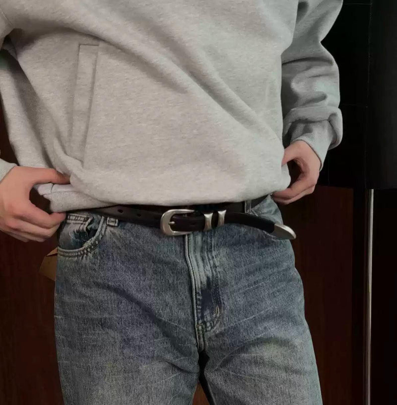 Classic Metal Buckle Belt