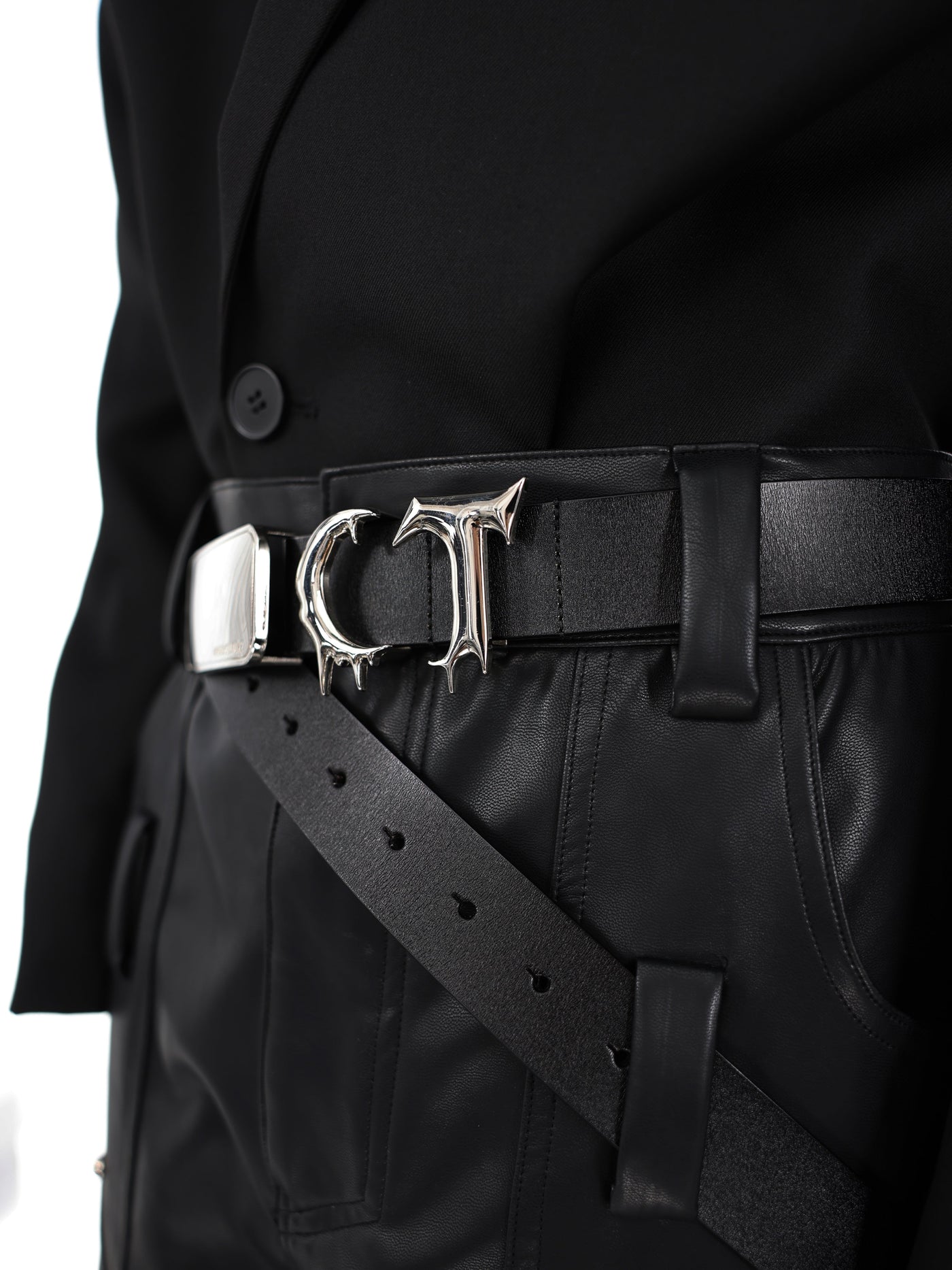 Irregular CT Metal Buckle Belt