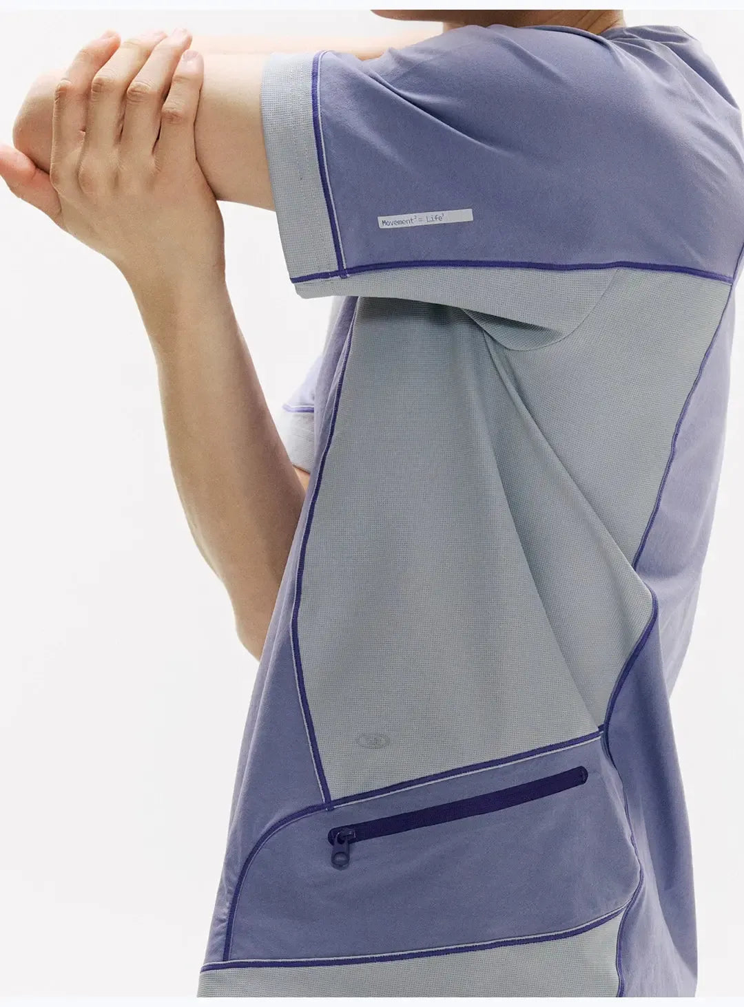Spliced Panel Sports T-Shirt
