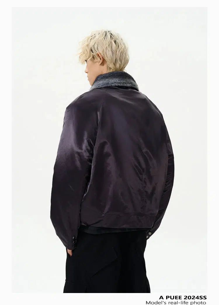 Plushy Lapel Short Jacket