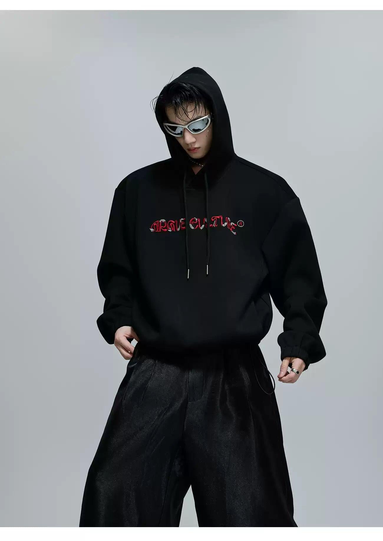 Distorted Logo Style Hoodie