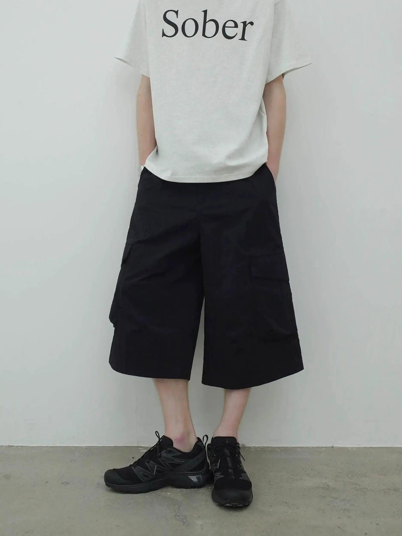 Multi-Pocket Baggy Cargo Shorts