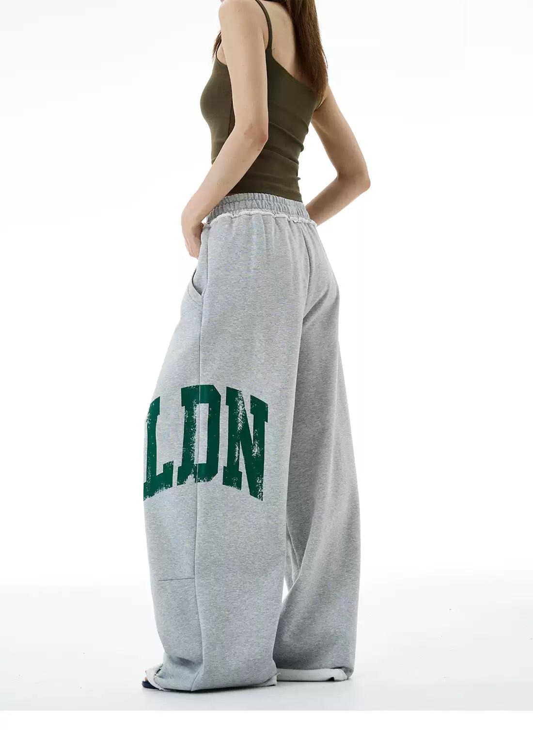 Smudges Print Gartered Sweatpants