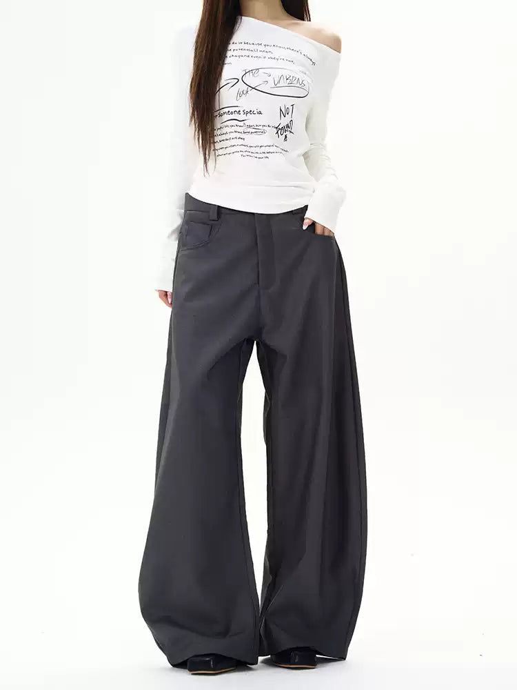Casual Wide Scimitar Trousers
