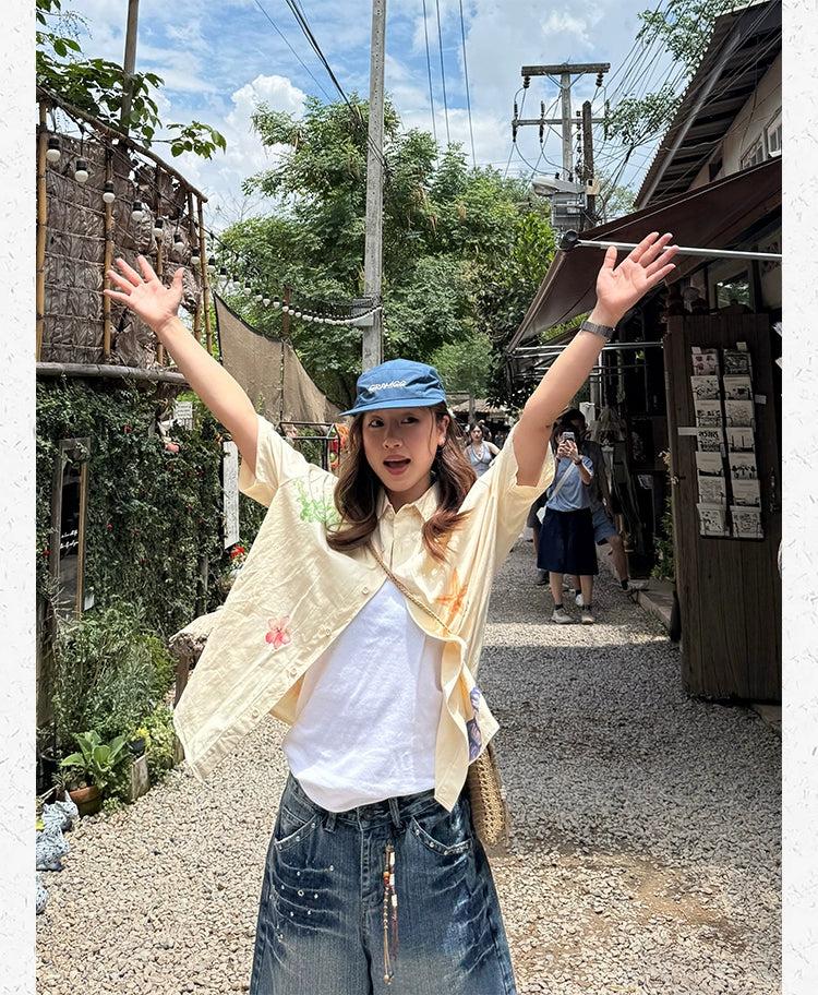 Watercolor Drawing Print Shirt