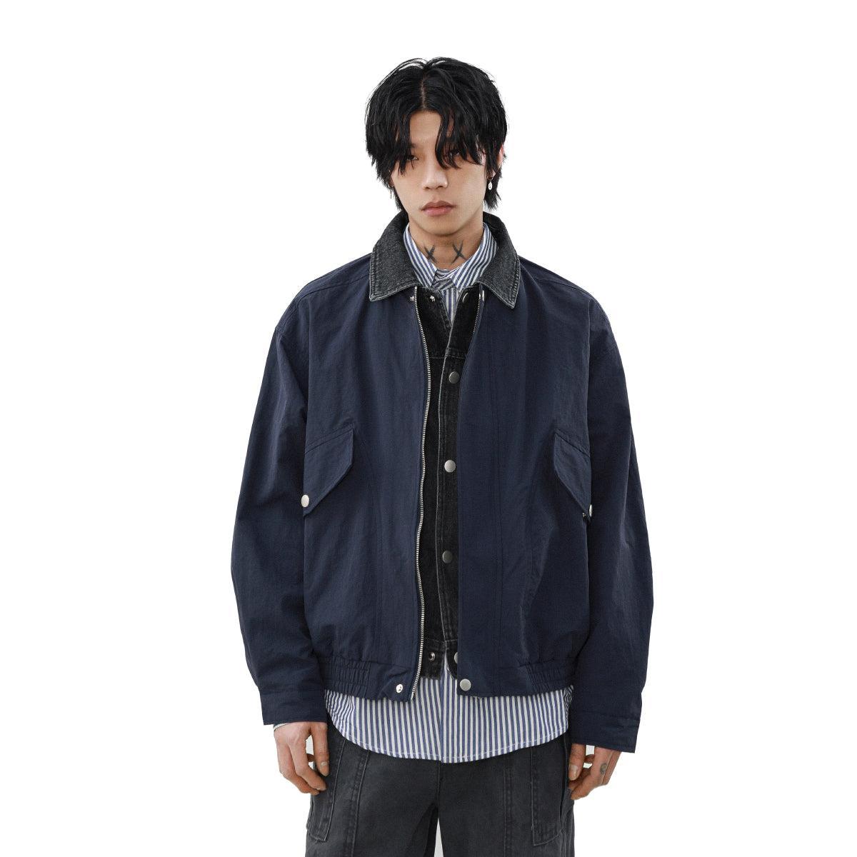 Side Pockets Ruched Hem Jacket