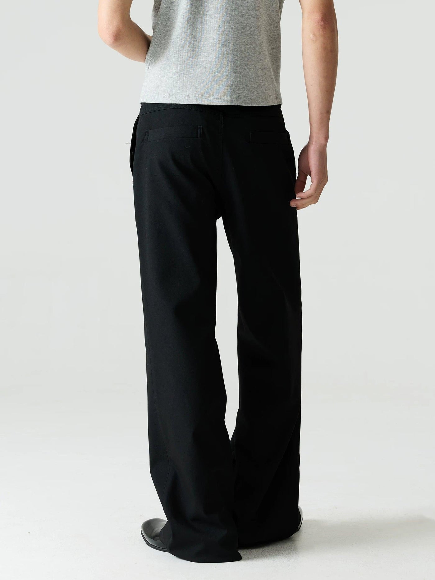 Rivet Front Pocket Flared Pants
