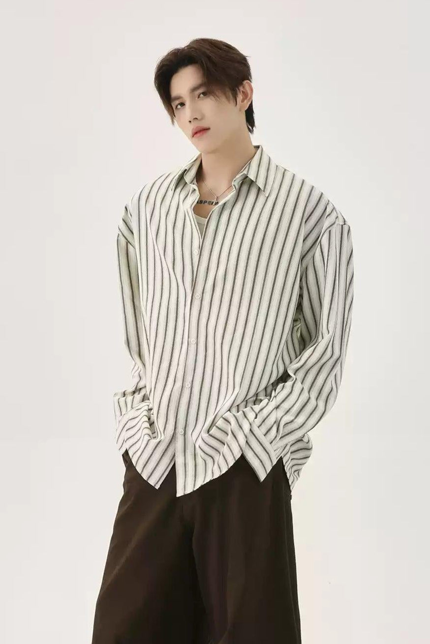 Striped Lines Buttoned Shirt