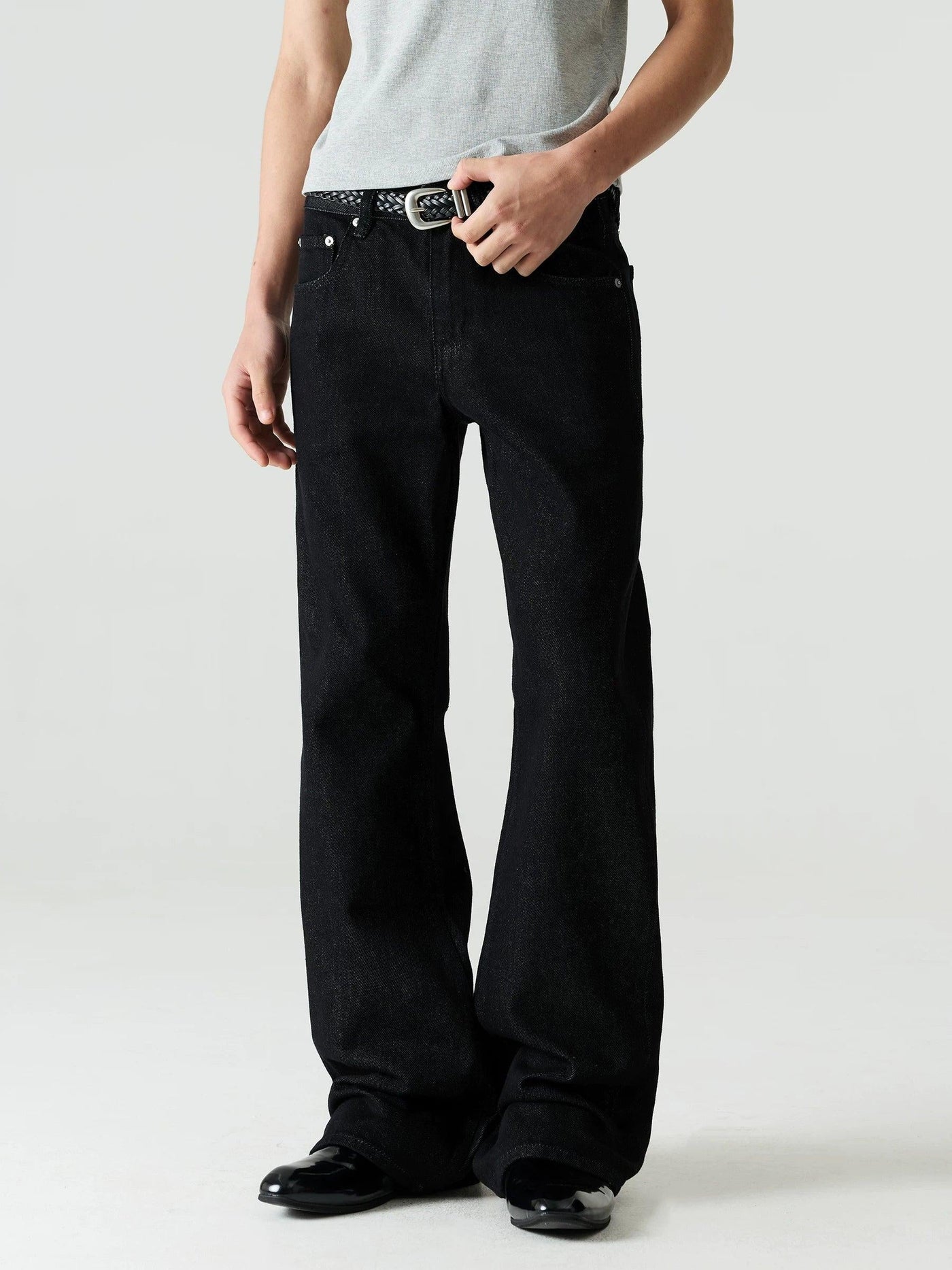 Clean Fit Micro-Flared Jeans
