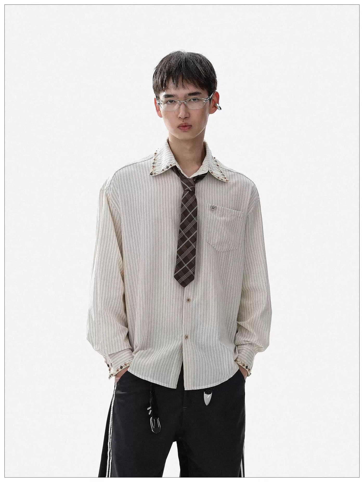 Vintage Striped Long Sleeve Shirt