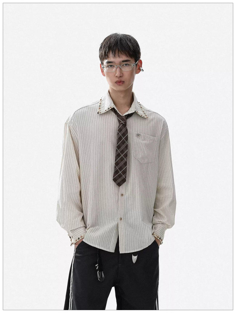 Vintage Striped Long Sleeve Shirt