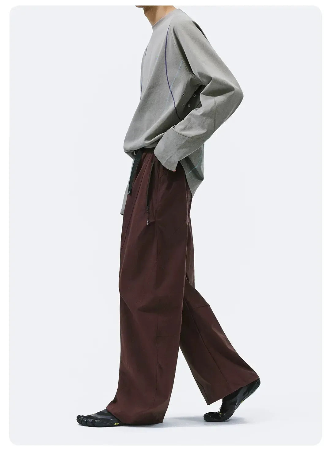 Structured Adjustable Waist Utility Pants