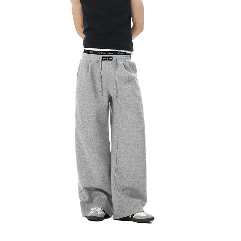 Drawstring Straight Leg Sweatpants