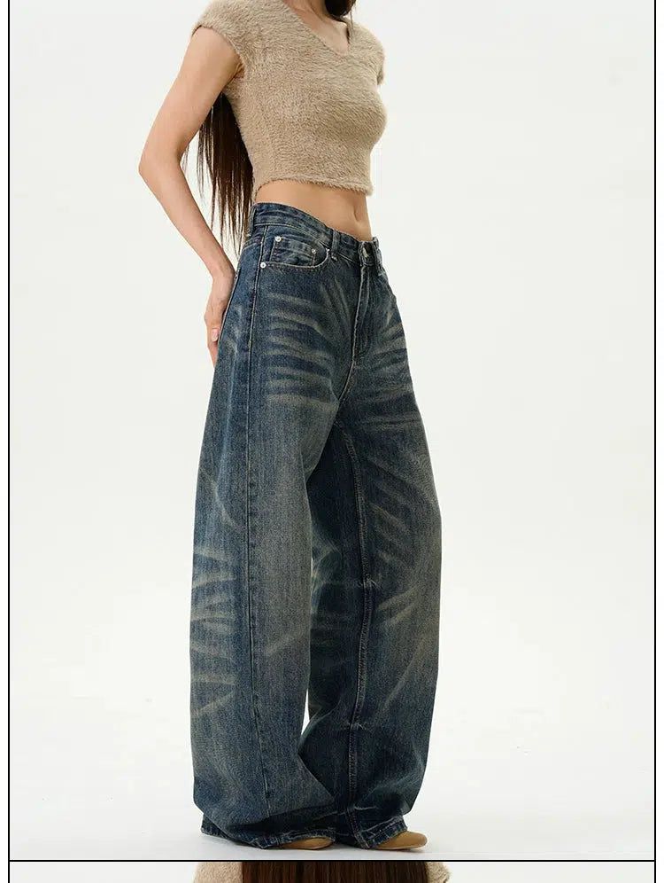 Cat Whisker Pattern Jeans