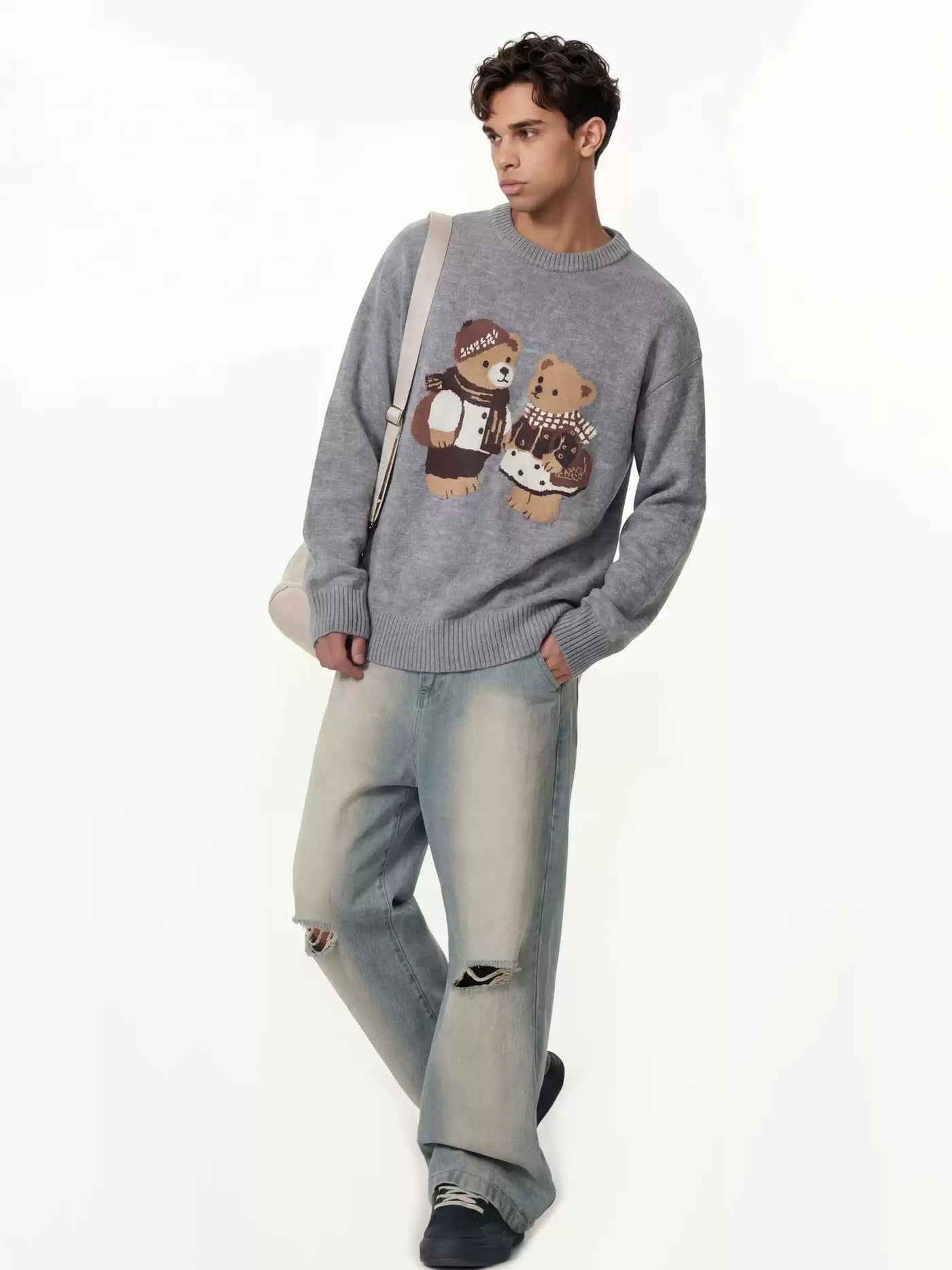 Bear Graphic Cozy Sweater