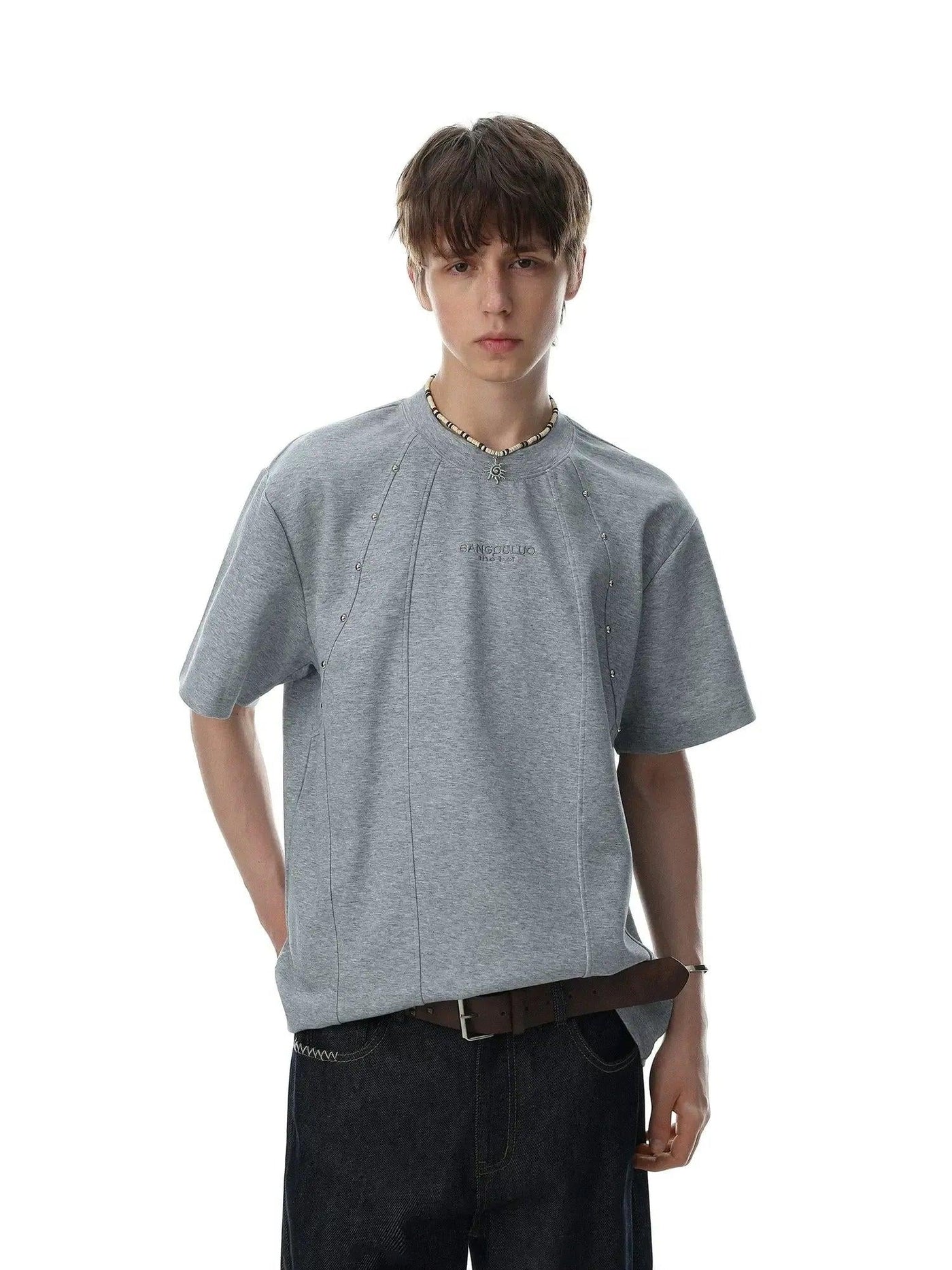 Beaded Deconstructed T-Shirt