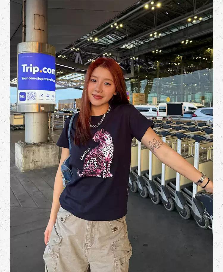 Animal Graphic Print T-Shirt