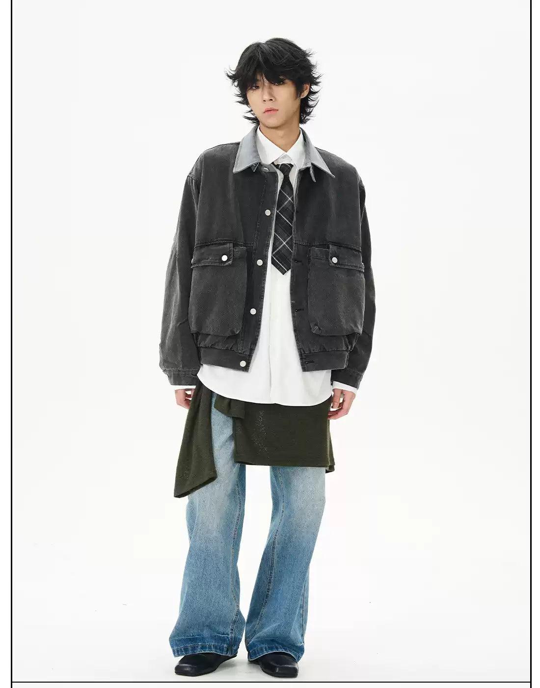 Utility Pocket Lapel Jacket
