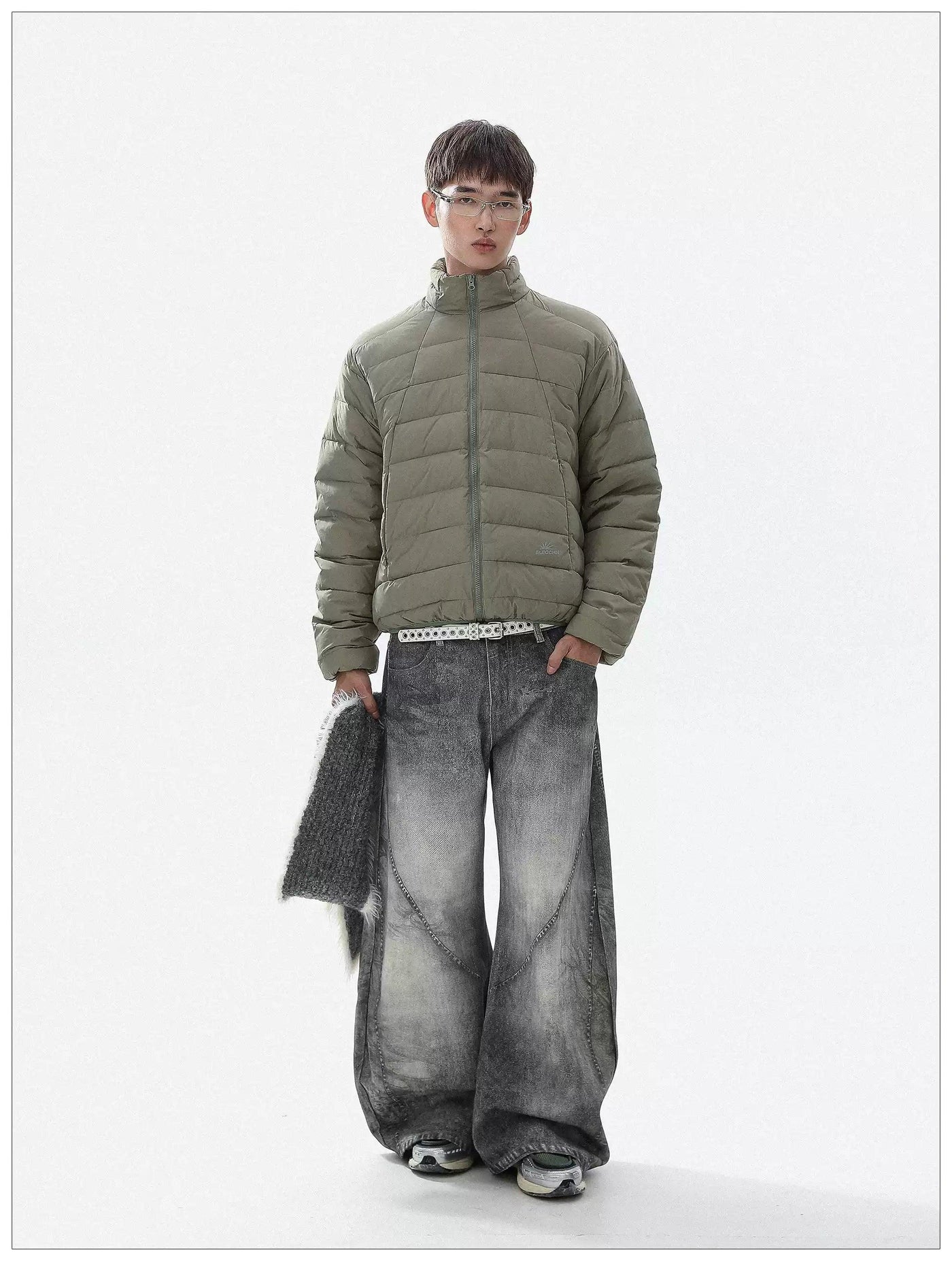 Quilted Stand Collar Down Jacket