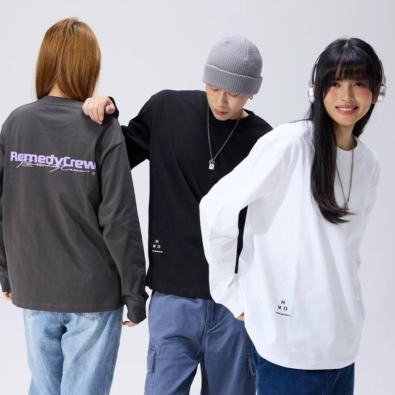 Logo Print Relaxed L/S T-Shirt