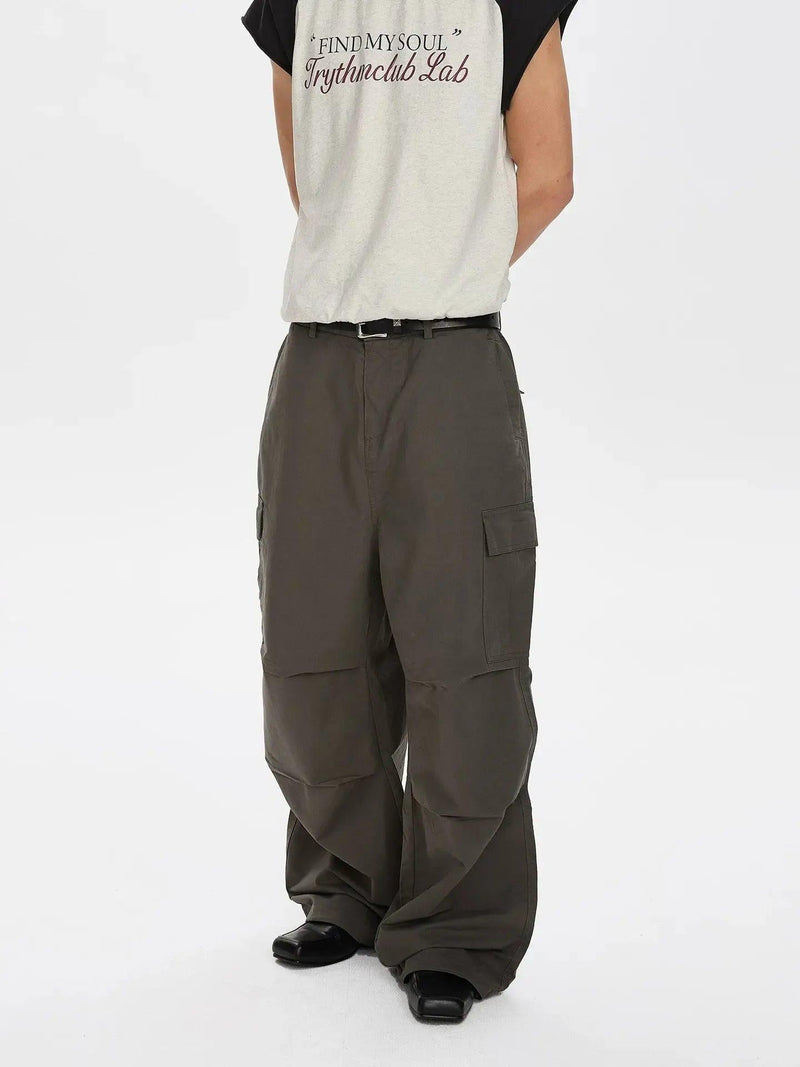 Wide Leg Multi-Pocket Cargo Pants