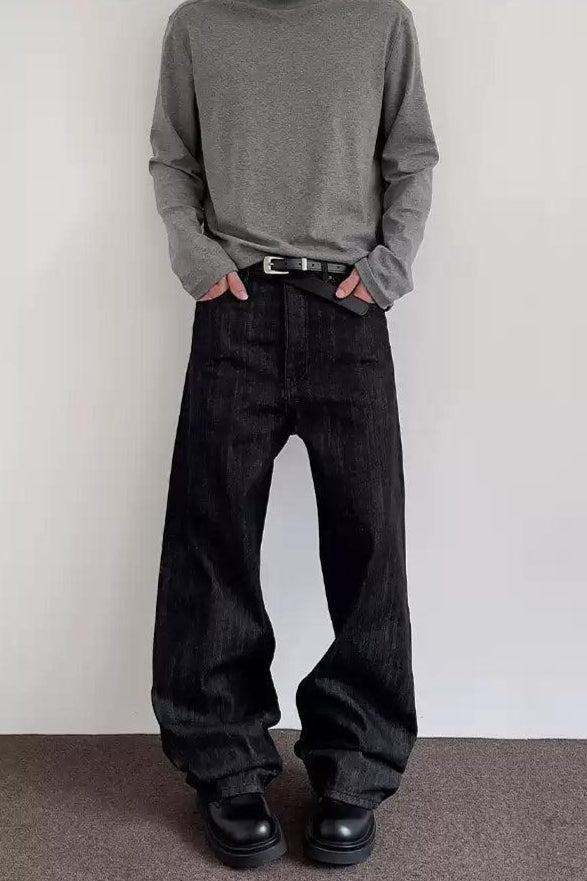Solid Color Buttoned Versatile Jeans
