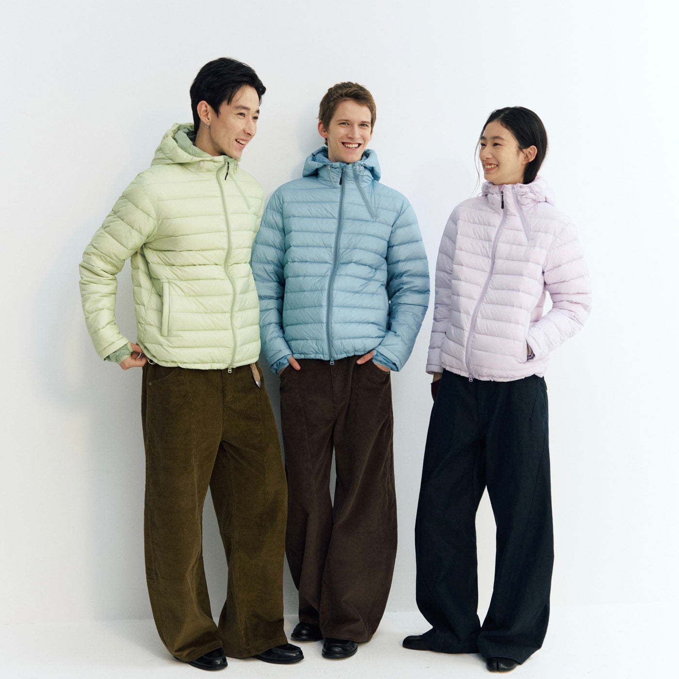 Side-Zip Quilted Hooded Down Jacket