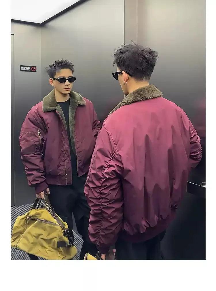 Fleece Lined Bomber Jacket