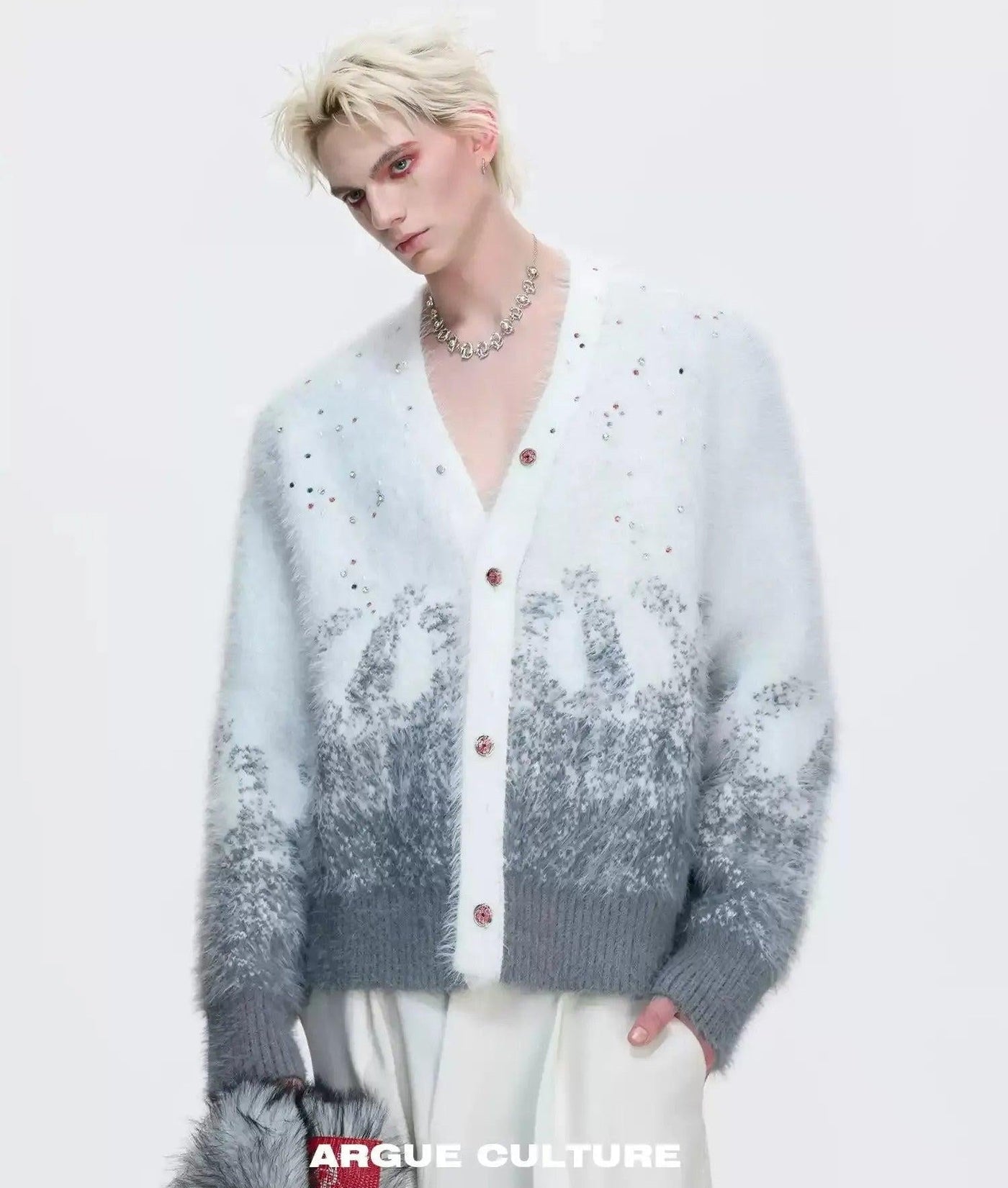 Ombre Style Knit Cardigan