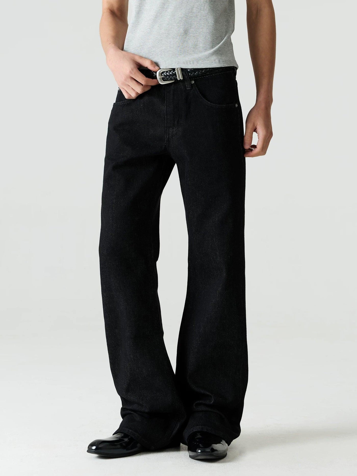Clean Fit Micro-Flared Jeans