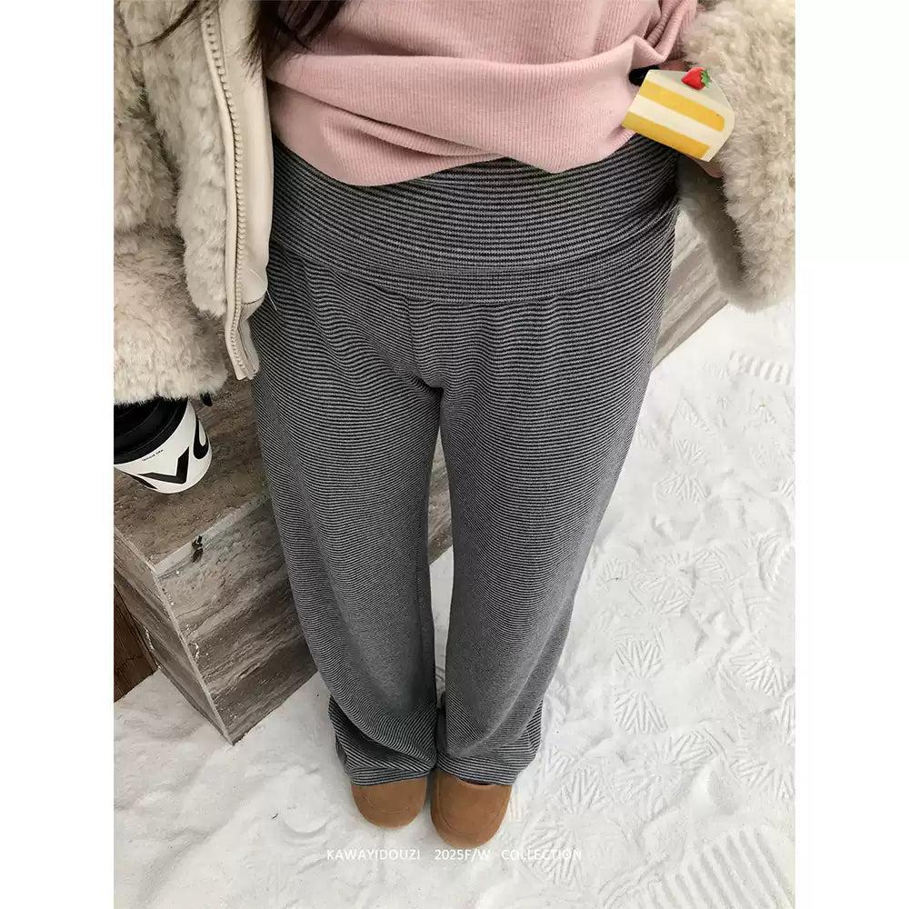 Thin Striped Drapey Sweatpants