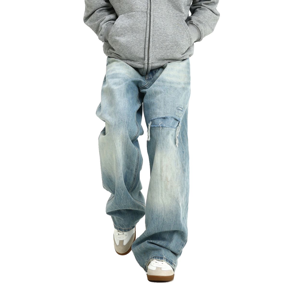 Ocean Wash Ripped Jeans