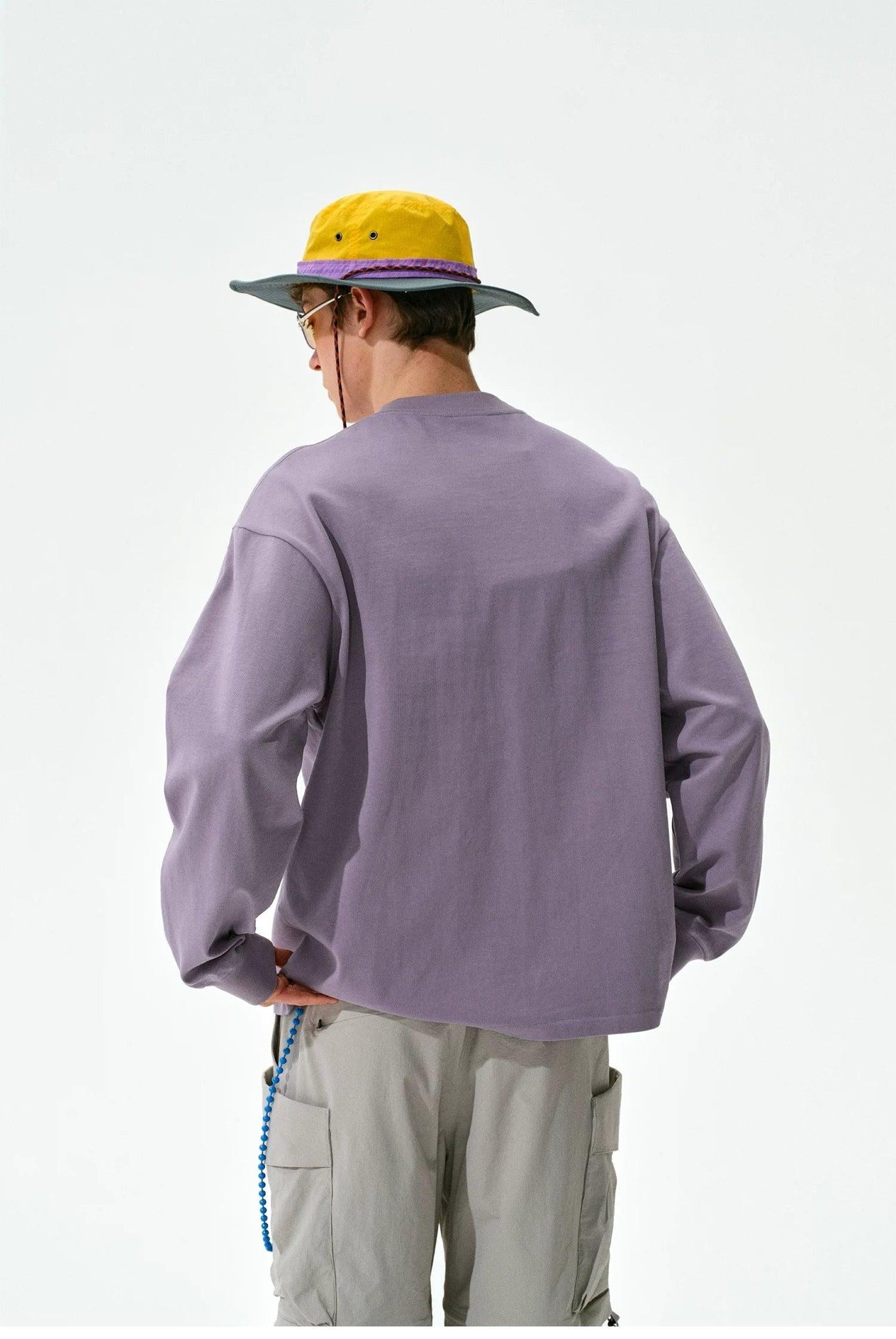 Chest Pocket Boxy Fit L/S T-Shirt