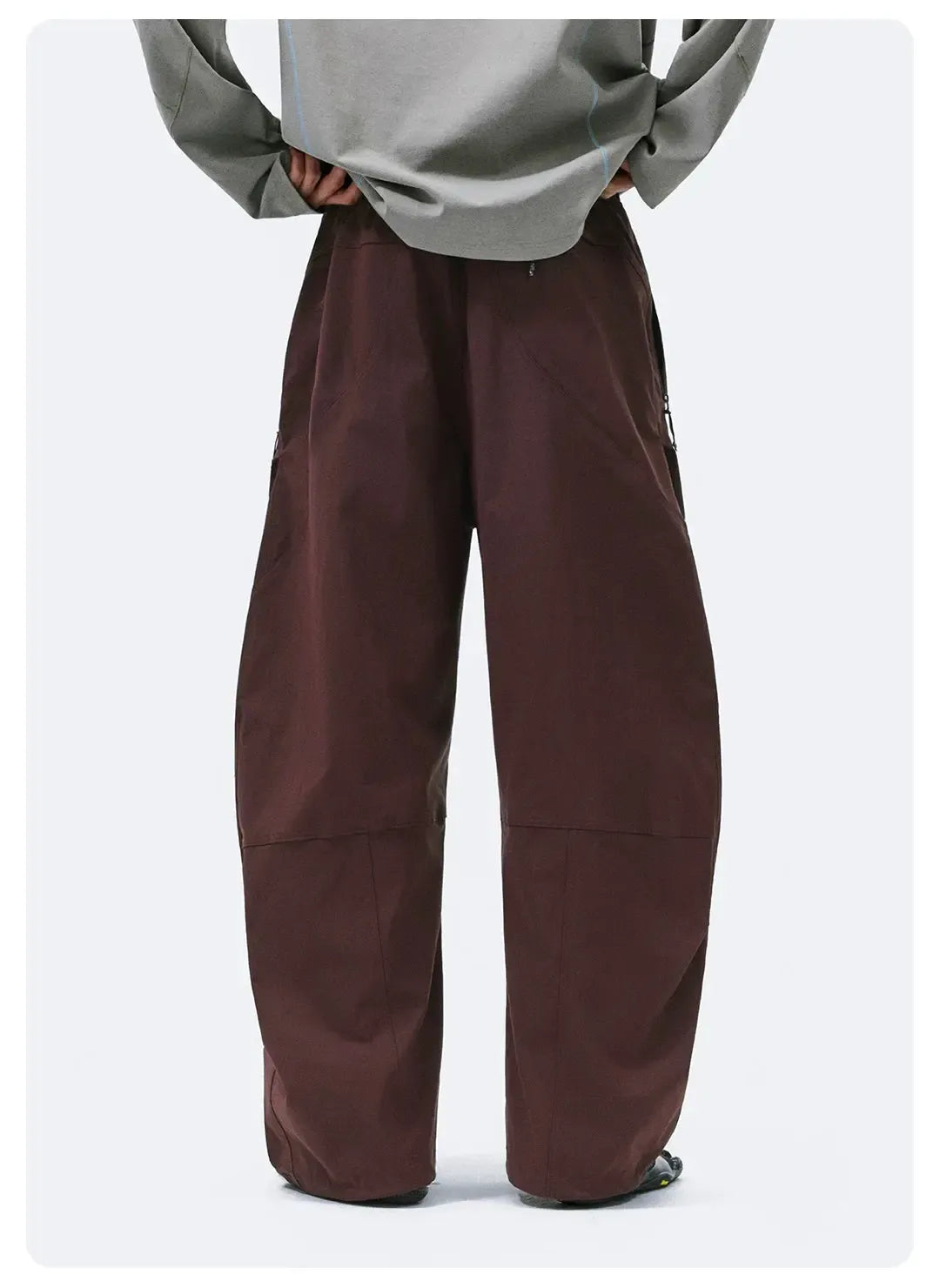 Structured Adjustable Waist Utility Pants