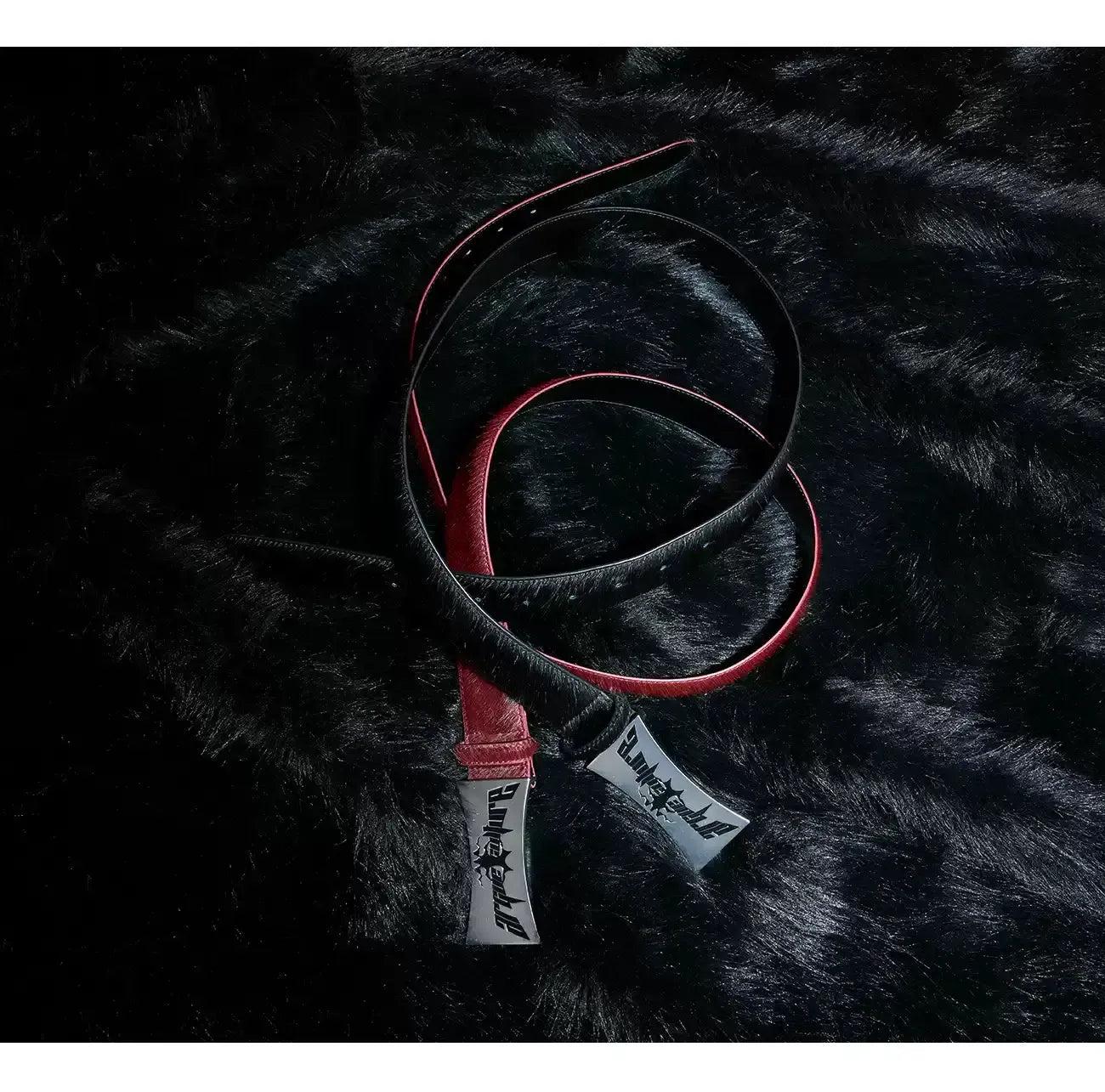 Metallic Logo Belt