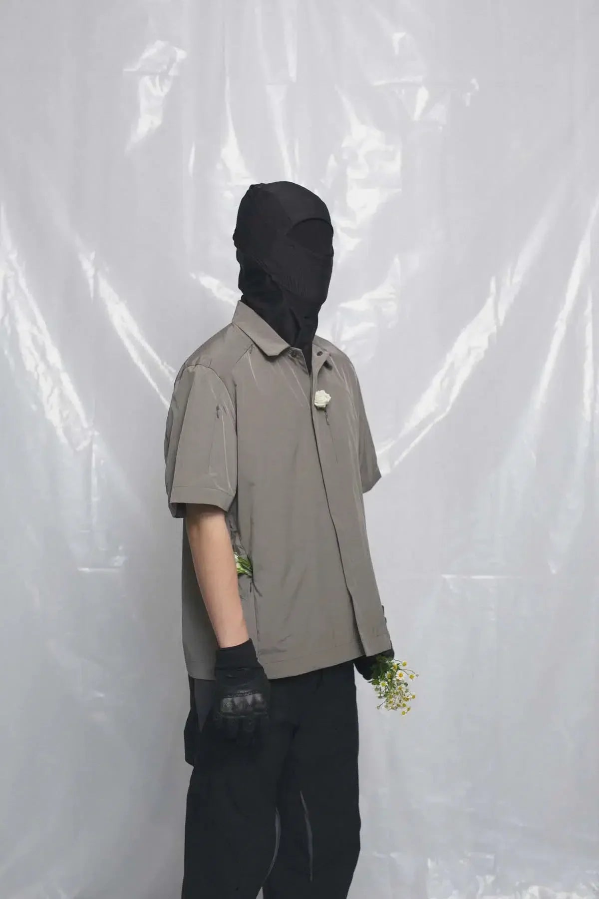 Boxy Hidden Buttons Classic Shirt