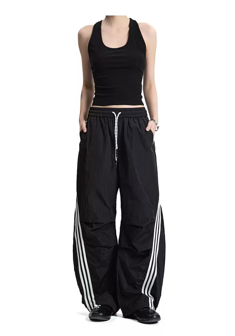 Gartered and Drawstring Track Pants
