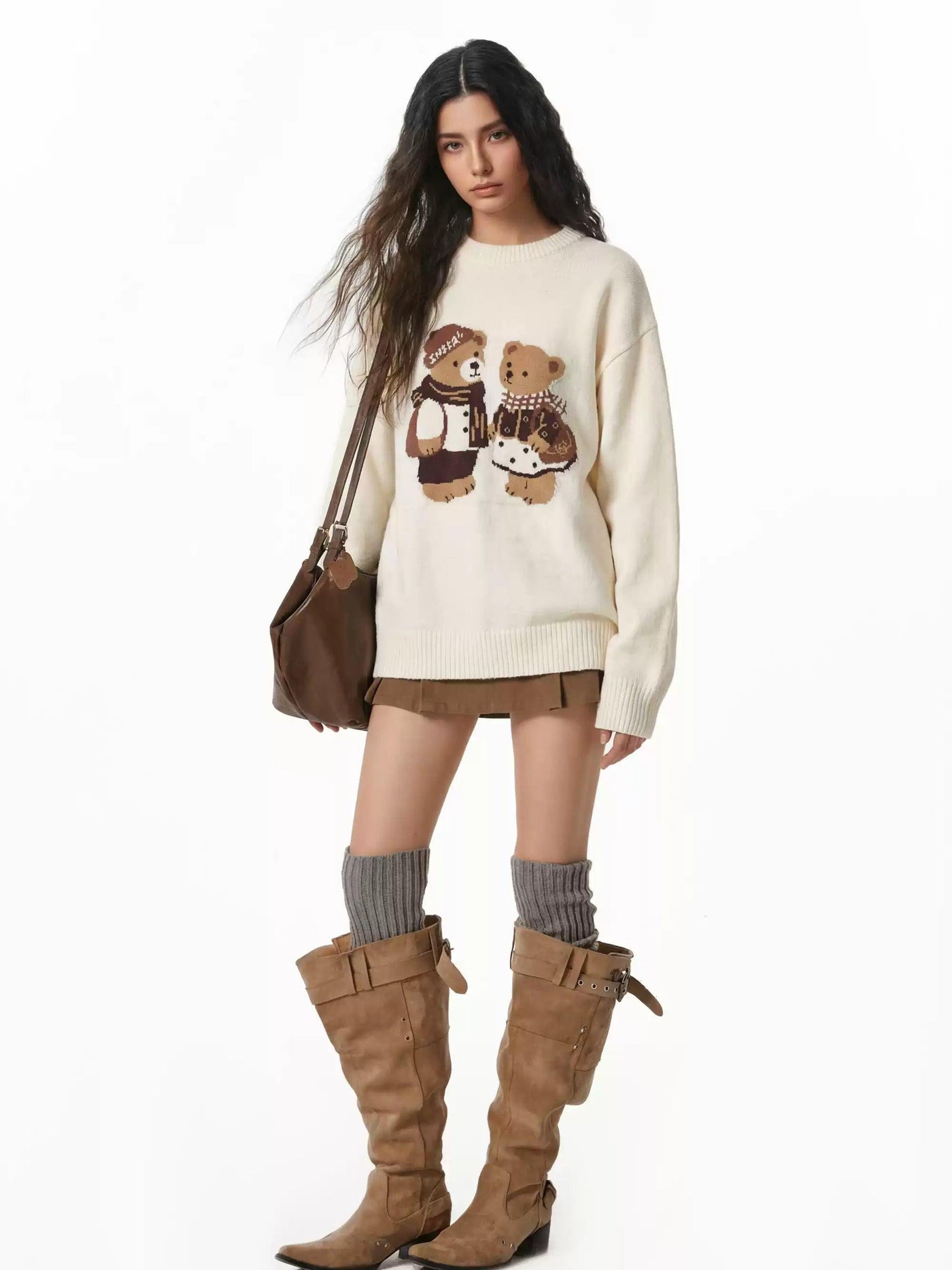 Bear Graphic Cozy Sweater