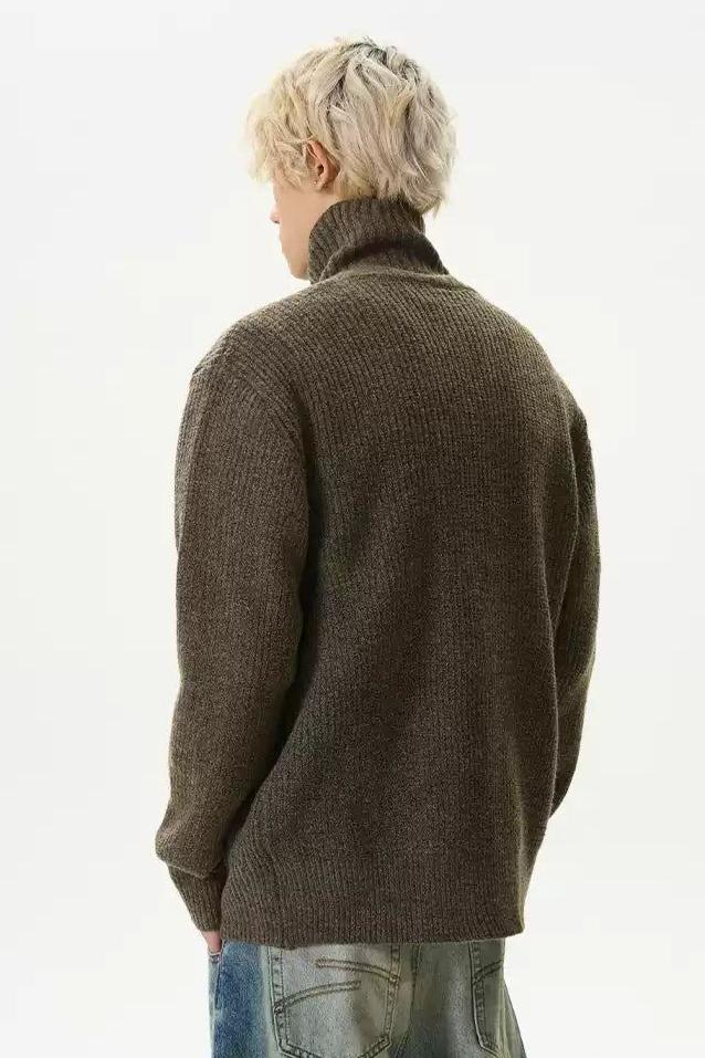 Big Buttons Slim Sweater