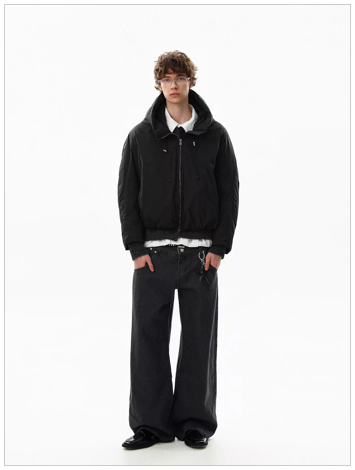 Structured Big Hood Down Jacket