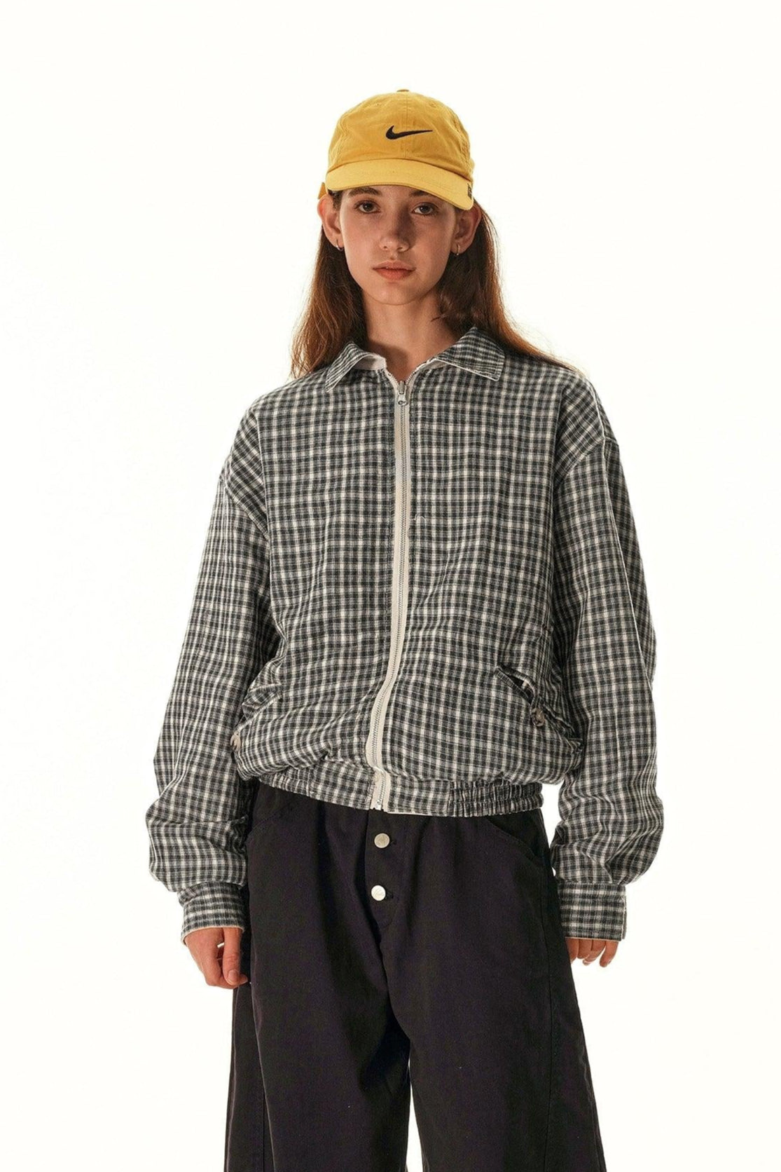 Clean Fit Reversible Plaid Jacket