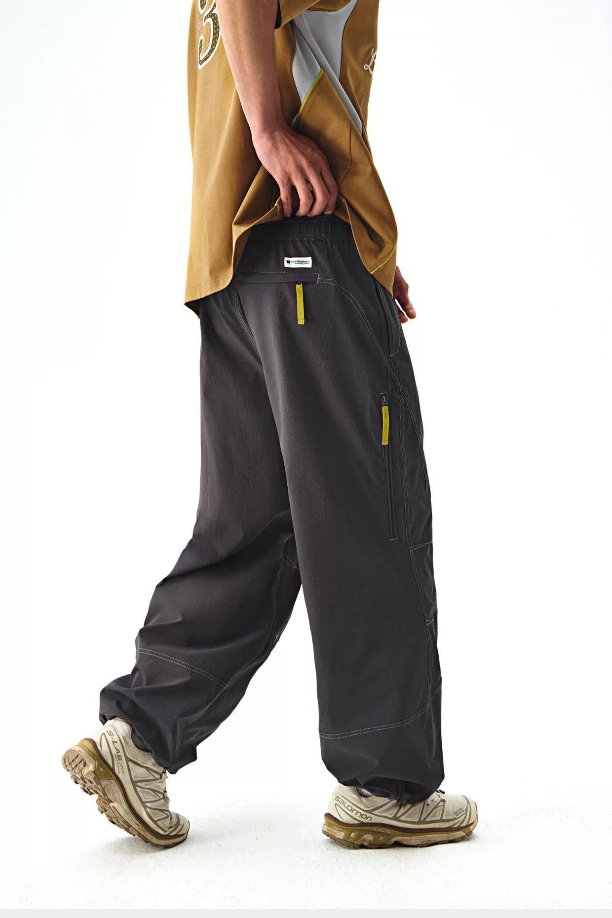 Structured Zipped Pocket Track Pants